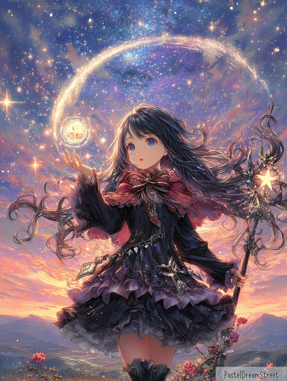 星の光を手にした魔法使いの少女